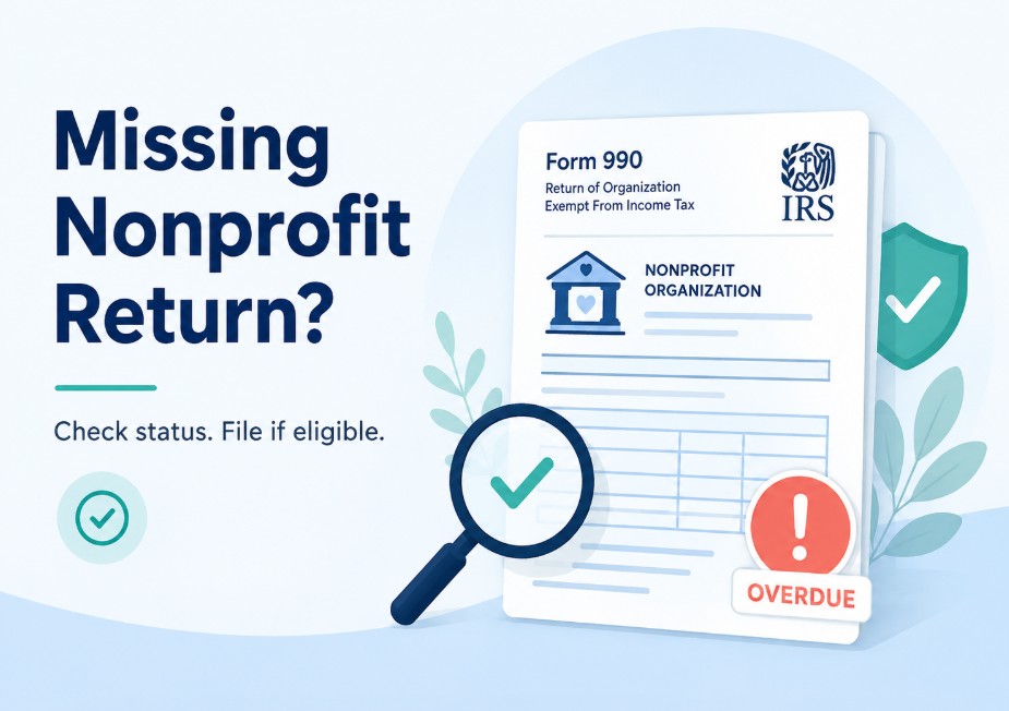 Can I file a missing return for a non-profit?