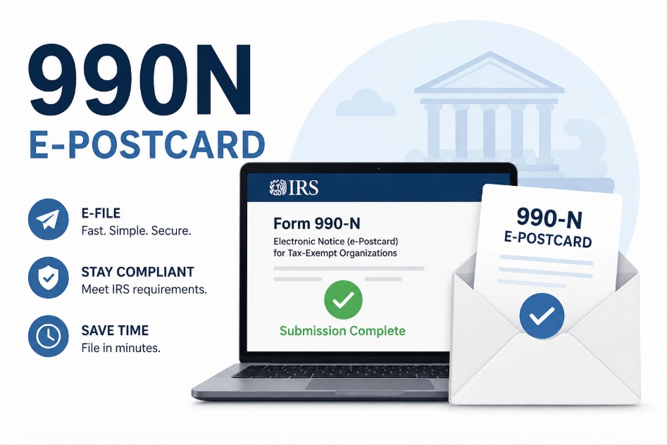 Form 990 | File 990-N Online Now | E-File 990